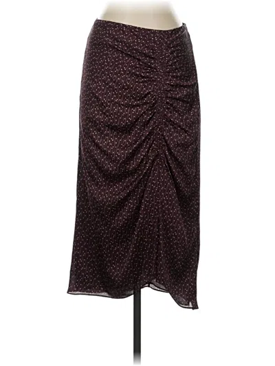 Pre-owned Joie Formal Skirt In Burgundy