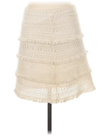 Pre-owned Joie Formal Skirt In Ivory