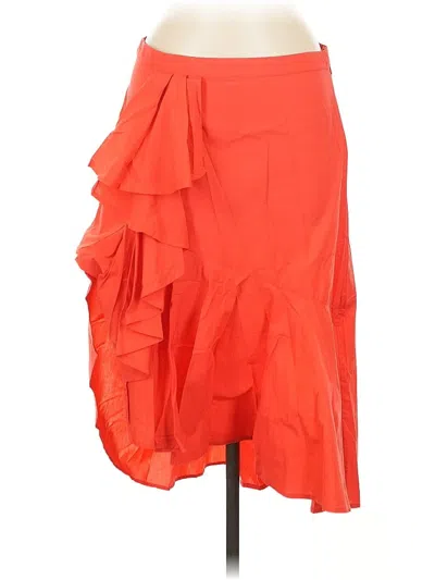Pre-owned Joie Formal Skirt In Orange