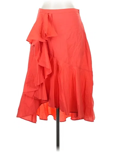 Pre-owned Joie Formal Skirt In Orange