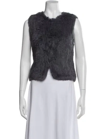 Pre-owned Joie Fur Jacket In Multi