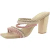 Joie Giulianna Womens Suede Square Toe Mule Sandals In Multi