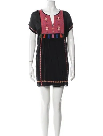 Pre-owned Joie Graphic Print Mini Dress In Multi