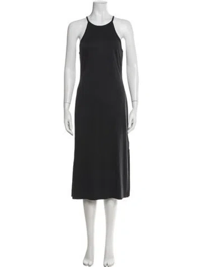 Pre-owned Joie Halterneck Midi Length Dress In Gray