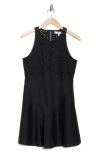 Joie Henri Broderie Anglaise Dress In Black