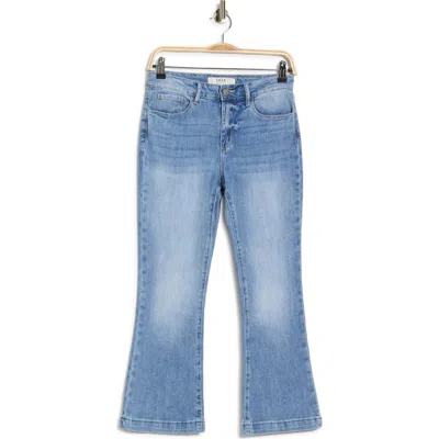 Joie High Waist Crop Slim Flare Leg Jeans In Blue