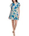 Joie Hunter Floral Shift Dress In Blue