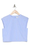 Joie Jules Stripe Sleeveless Top In Blue Pinstripe