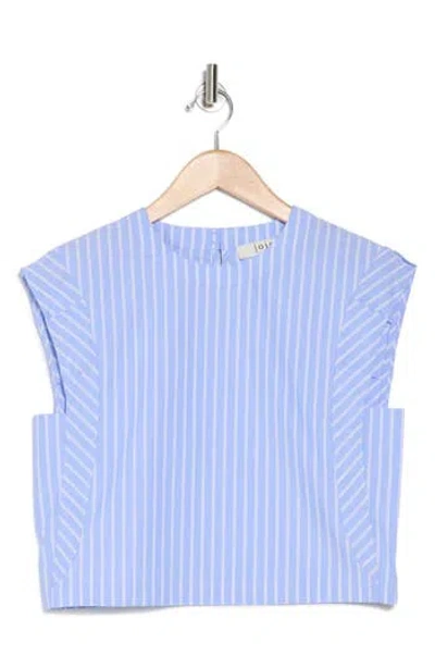 Joie Jules Stripe Sleeveless Top In Blue Pinstripe