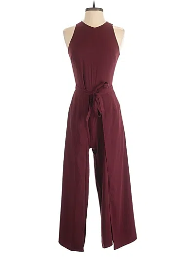 Pre-owned Joie Jumpsuit In Burgundy
