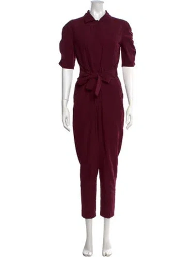 Pre-owned Joie Jumpsuit In Burgundy