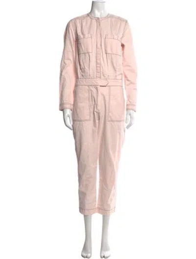 Pre-owned Joie Jumpsuit In Clear/pink