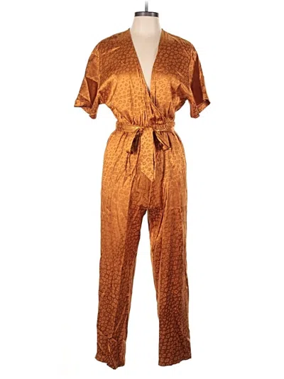 Pre-owned Joie Jumpsuit In Gold