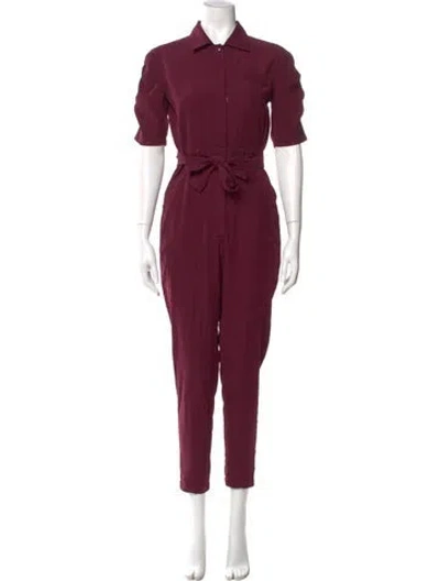 Pre-owned Joie Jumpsuit W/ Tags In Burgundy