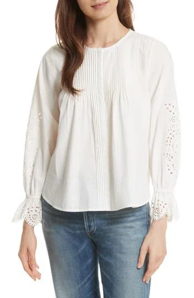 Joie Kalyssa Eyelet Top In White