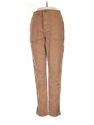 Pre-owned Joie Khaki Pant In Brown
