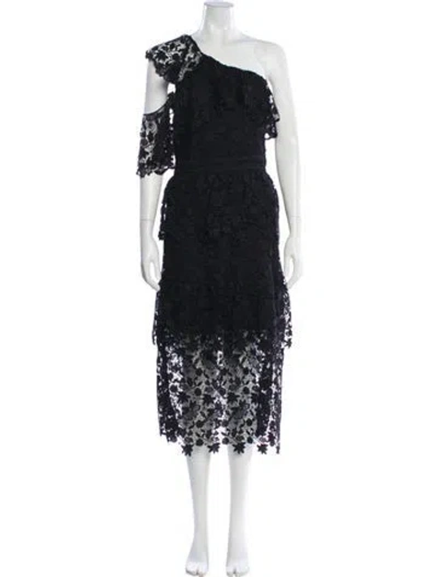 Pre-owned Joie Lace Pattern Long Dress In Multi
