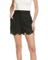 Joie Lavena Linen-blend Short In Black