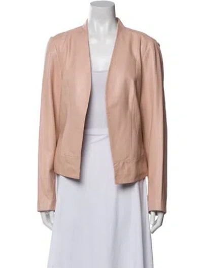 Pre-owned Joie Leather Blazer In Pink