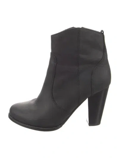 Pre-owned Joie Leather Boots In Black