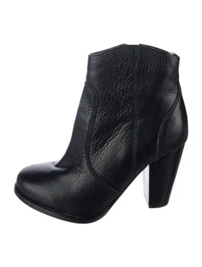 Pre-owned Joie Leather Boots In Black