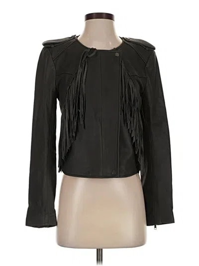 Pre-owned Joie Leather Jacket In Black