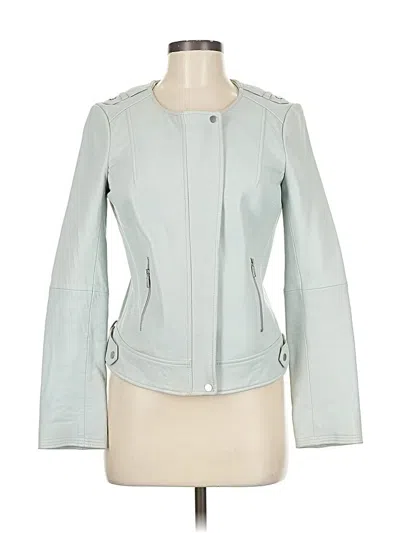 Pre-owned Joie Leather Jacket In Blue