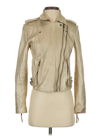 Pre-owned Joie Leather Jacket In Brown