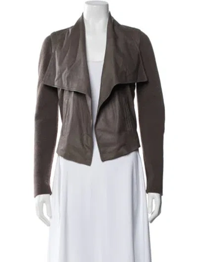 Pre-owned Joie Leather Jacket In Brown
