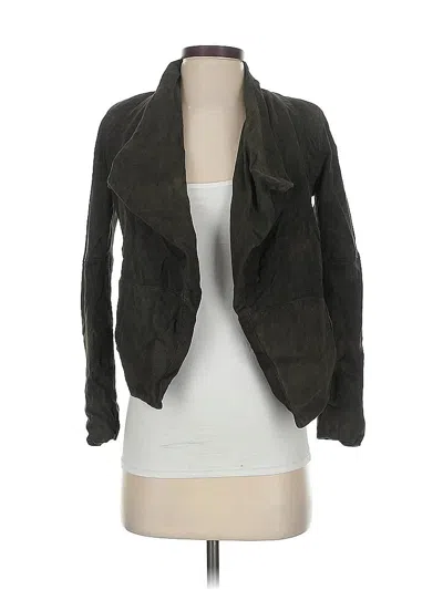 Pre-owned Joie Leather Jacket In Green
