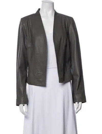 Pre-owned Joie Leather Jacket In Neutral