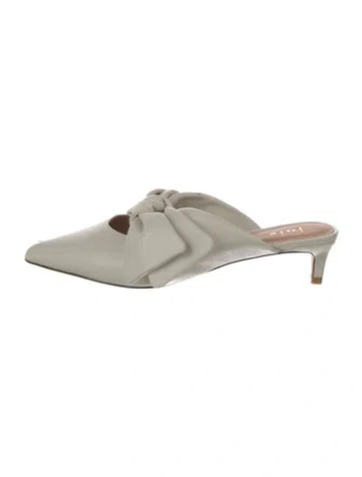 Pre-owned Joie Leather Mules In Neutral