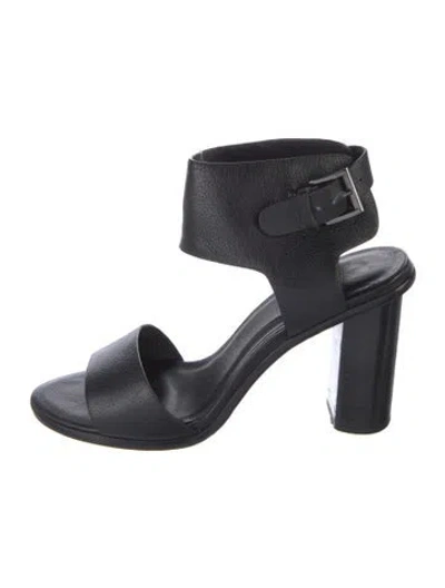 Pre-owned Joie Leather Sandals In Black