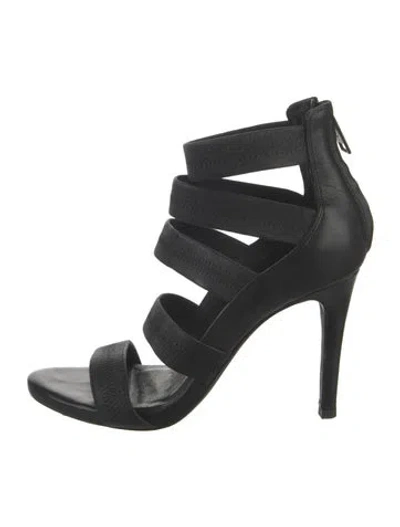 Pre-owned Joie Leather Sandals In Black