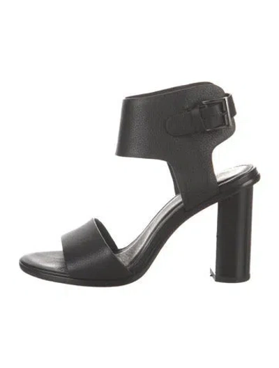 Pre-owned Joie Leather Sandals In Black