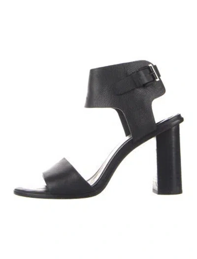 Pre-owned Joie Leather Sandals In Black