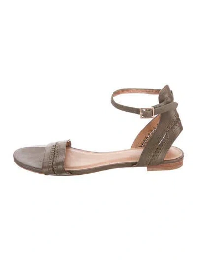 Pre-owned Joie Leather Sandals In Black