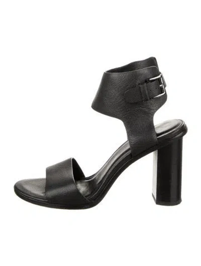 Pre-owned Joie Leather Sandals In Black