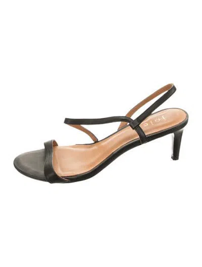 Pre-owned Joie Leather Sandals In Black