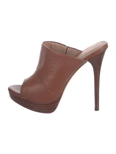 Pre-owned Joie Leather Sandals In Brown