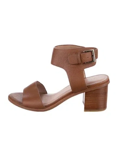 Pre-owned Joie Leather Sandals In Brown