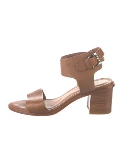 Pre-owned Joie Leather Sandals In Brown
