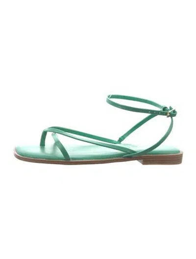 Pre-owned Joie Leather Sandals In Green