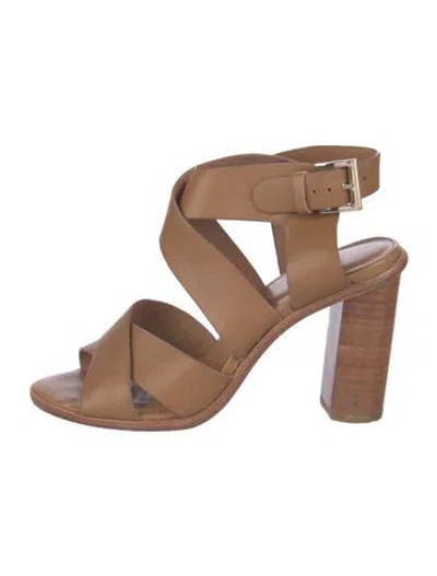Pre-owned Joie Leather Sandals In Neutrals