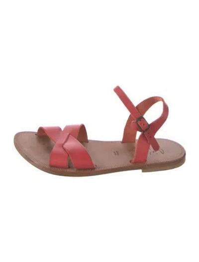 Pre-owned Joie Leather Sandals In Red