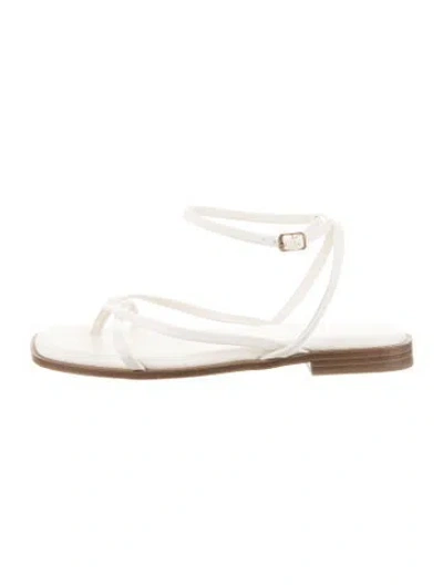 Pre-owned Joie Leather Sandals In White