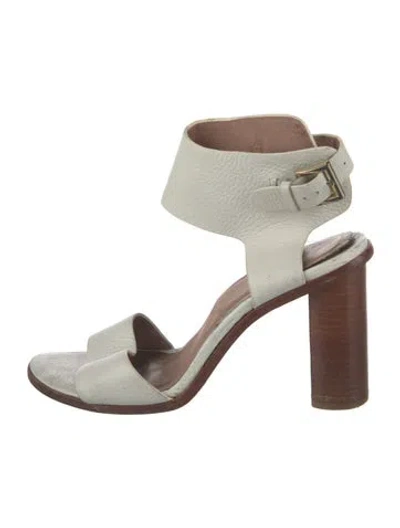 Pre-owned Joie Leather Sandals In White