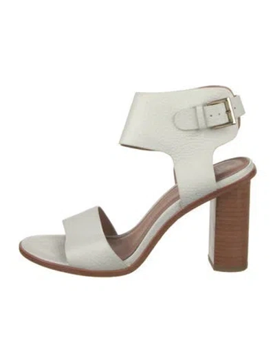 Pre-owned Joie Leather Sandals In White