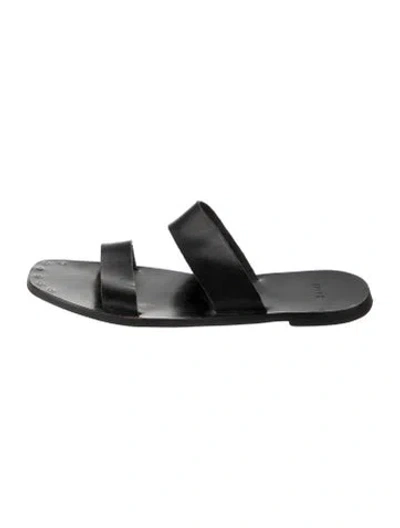 Pre-owned Joie Leather Slides In Black