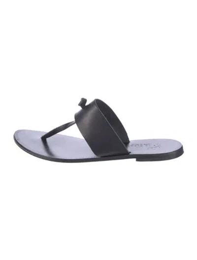 Pre-owned Joie Leather Slides In Black